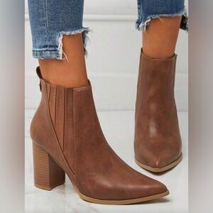 Chic Brown Ankle Boots for Women